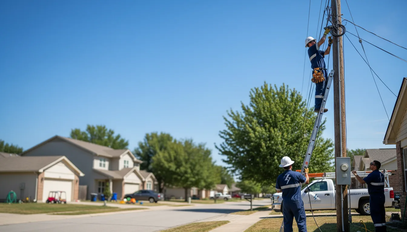 Residential electrician providing installation services in Claysville, PA